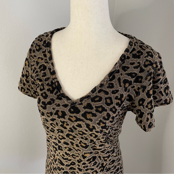 Z Supply Leopard Print Mini Dress Small - Picture 5 of 9